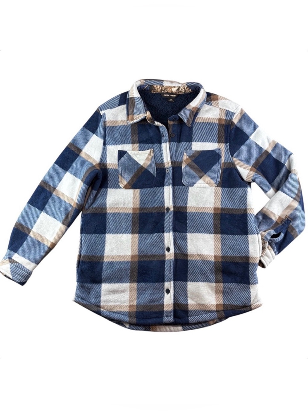 Realtree Plaid Fleece Shacket MEDIUM